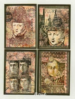 PaperArtsy - Lynne Perrella 15 - Rubber Cling Mounted Stamp Set