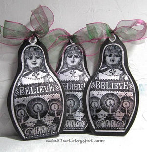 PaperArtsy - Lynne Perrella 16 - Rubber Cling Mounted Stamp Set