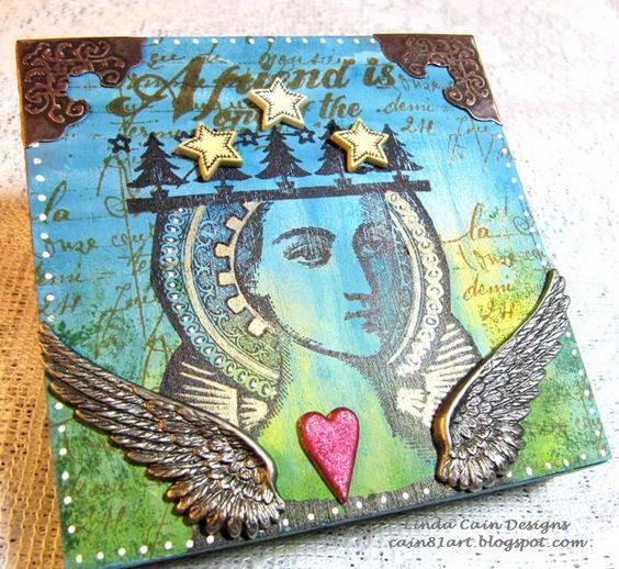 PaperArtsy - Lynne Perrella 18 - Rubber Cling Mounted Stamp Set