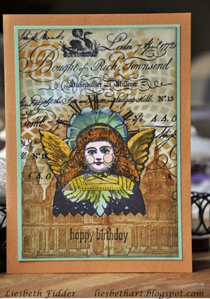 PaperArtsy - Lynne Perrella 20 - Rubber Cling Mounted Stamp Set