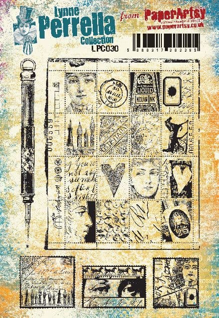 PaperArtsy - Lynne Perrella 30 - Rubber Cling Mounted Stamp Set