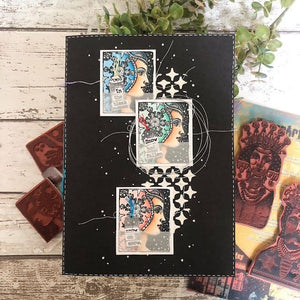 PaperArtsy - Lynne Perrella 52 - Rubber Cling Mounted Stamp Set