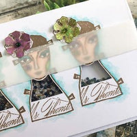 PaperArtsy - Lynne Perrella 54 - Rubber Cling Mounted Stamp Set