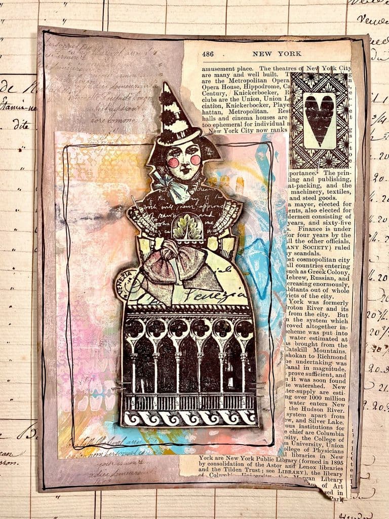 PaperArtsy - Lynne Perrella 59 - Rubber Cling Mounted Stamp Set