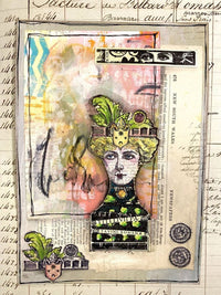 PaperArtsy - Lynne Perrella 61 - Rubber Cling Mounted Stamp Set