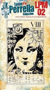 PaperArtsy - Rubber Cling Mounted Stamp - Lynne Perrella - Mini 02