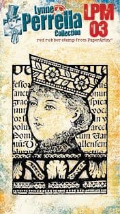 PaperArtsy - Rubber Cling Mounted Stamp - Lynne Perrella - Mini 03