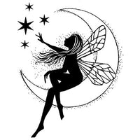 Lavinia  - Clear Polymer Stamp - Moon Fairy
