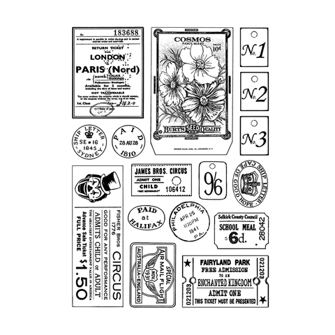 Crafty Individuals - Unmounted Rubber Stamp - 307 - Vintage Tickets & –  Topflight Stamps, LLC