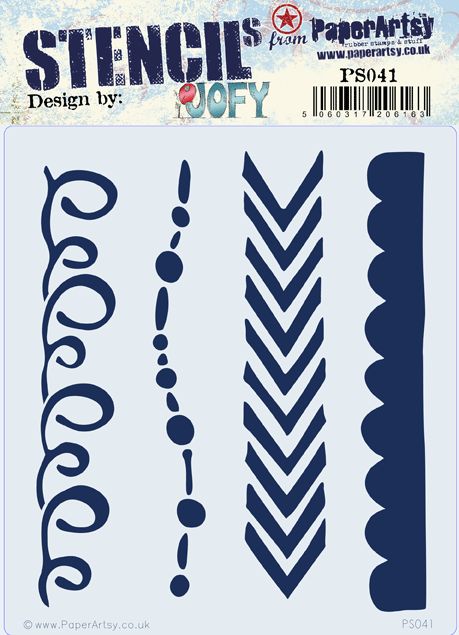 PaperArtsy - Stencil - JOFY PS041 - Borders