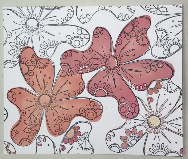 PaperArtsy - Stencil - JOFY PS082 - Flower Mask & Stencil