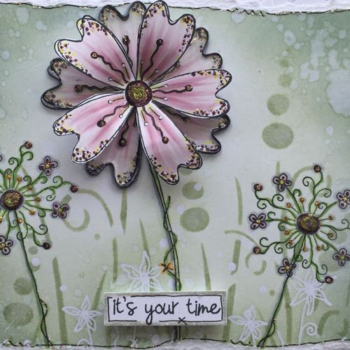 PaperArtsy - Stencil - Kay Carley PS097