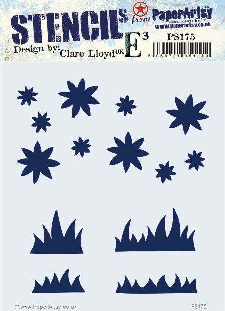 PaperArtsy - Stencil - Clare Lloyd PS175