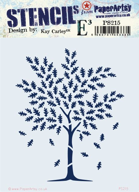 PaperArtsy - Stencil - Kay Carley PS215 - Tree