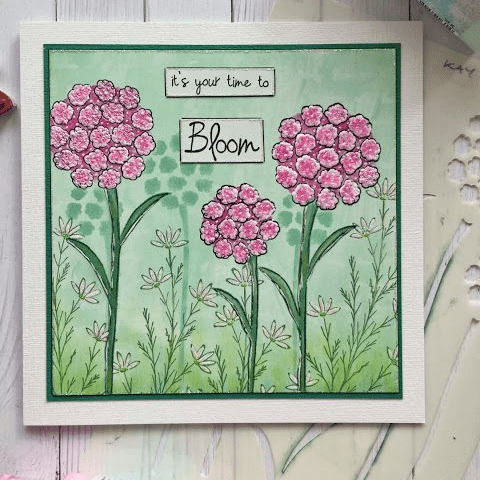 PaperArtsy - Stencil - Kay Carley - PS236 - Flowers