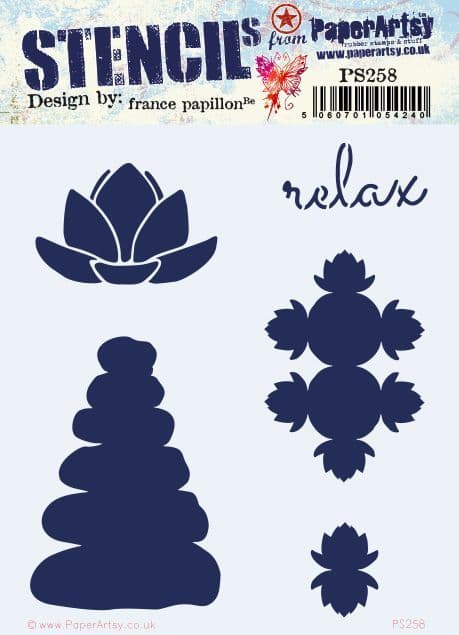 PaperArtsy - Stencil - France Papillon - PS258
