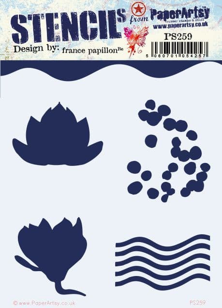 PaperArtsy - Stencil - France Papillon - PS259