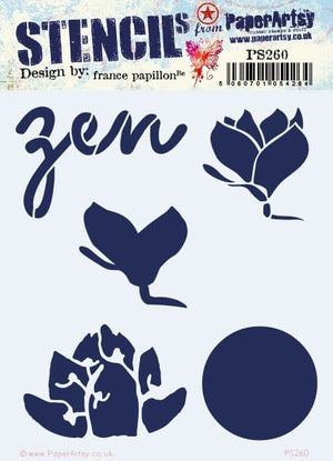 PaperArtsy - Stencil - France Papillon - PS260