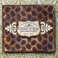PaperArtsy - Large Stencil - Scrapcosy PS - 292 - Coffee Beans