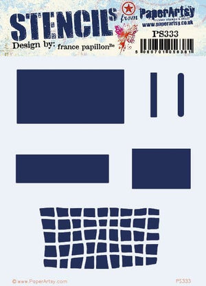 PaperArtsy - Stencil - France Papillon - PS333