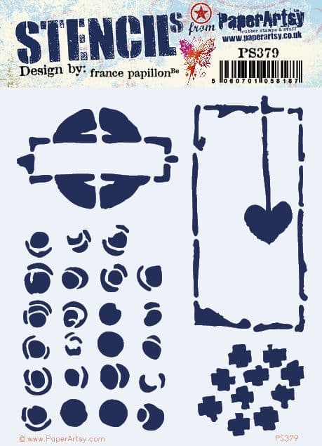 PaperArtsy - Stencil - France Papillon - PS379