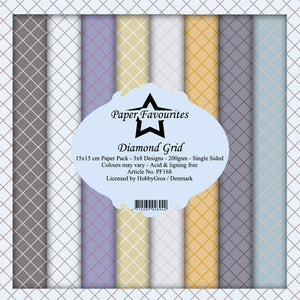 Paper Favourites - Paper Pad - 6 x 6 - Diamond Grid