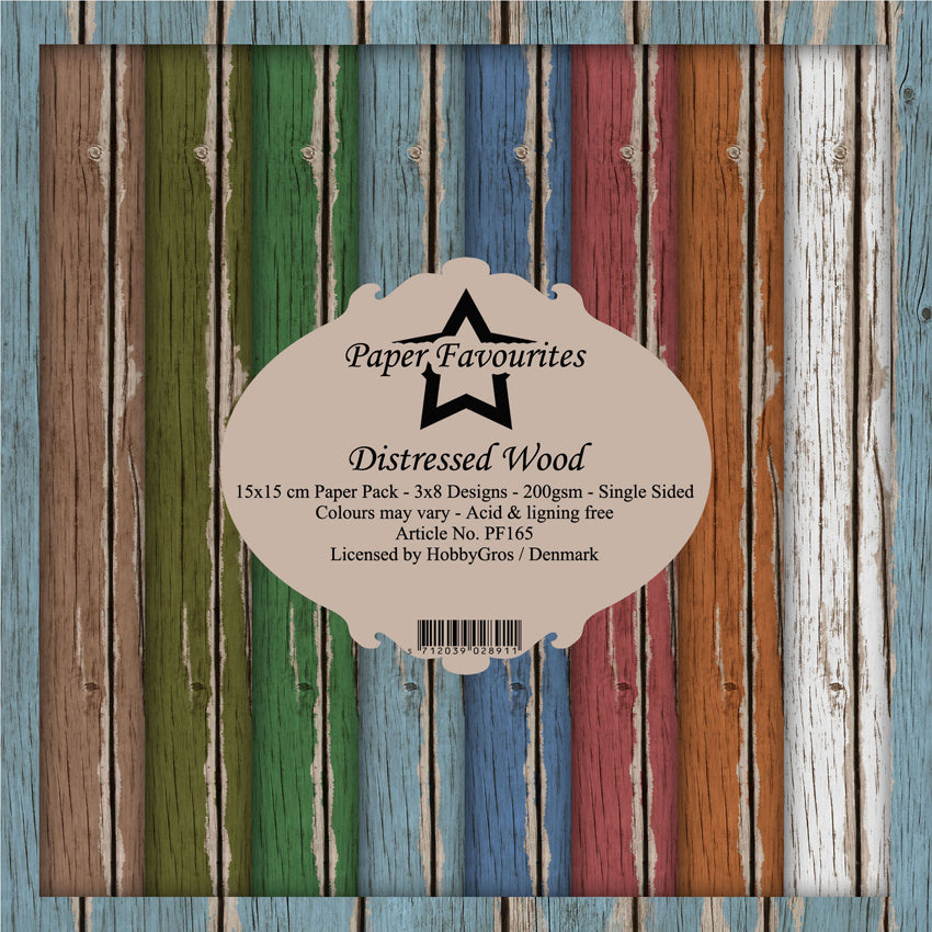 Paper Favourites - Paper Pad - 6 x 6 - Distressed Wood