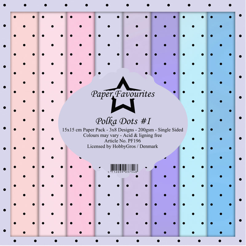 Paper Favourites - Paper Pad - 6 x 6 - Polka Dots 1
