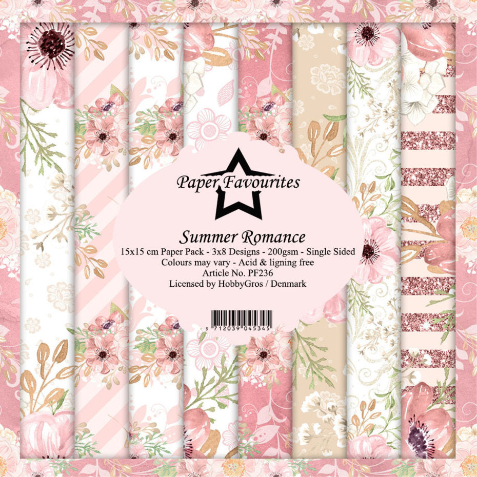 Paper Favourites - Paper Pad - 6 x 6 - Summer Romance