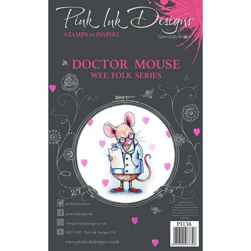 Pink Ink Designs - Clear Photopolymer Stamps - A7 - Doctor Mouse