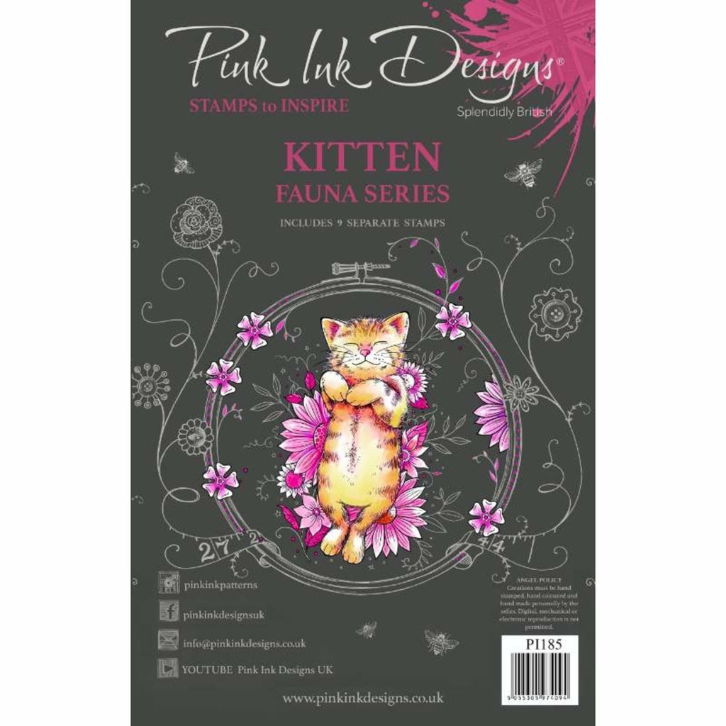 Pink Ink Designs - Clear Photopolymer Stamps - A5 - Kitten