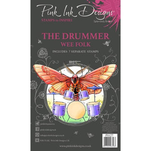 Pink Ink Designs - Clear Photopolymer Stamps - The Drummer