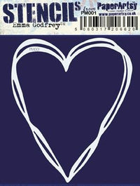 PaperArtsy - Mini Mask - PM001 - Emma Godfrey - Heart
