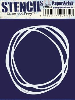 PaperArtsy - Mini Mask - PM004 - Emma Godfrey - Circle