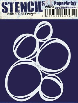 PaperArtsy - Mini Mask - PM006 - Emma Godfrey - Various Circles