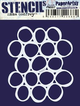 PaperArtsy - Mini Mask - PM007 - Emma Godfrey - Small Circles