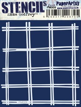 PaperArtsy - Mini Mask - PM009 - Emma Godfrey - Grid