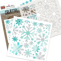 Polkadoodles - Stencil - 6 x 6 - Beautiful Snowflakes