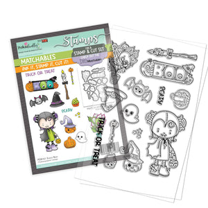 Polkadoodles - Clear Polymer Stamp Set - A6 - Scary Boo (stamps only)