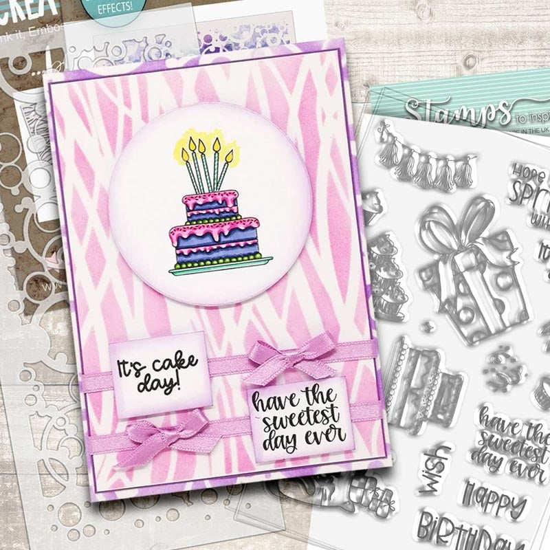 Polkadoodles - Clear Polymer Stamp Set - A6 - Sweet Birthday