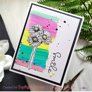 Visible Image - A6 - Clear Polymer Stamp Set - Daisy Grunge