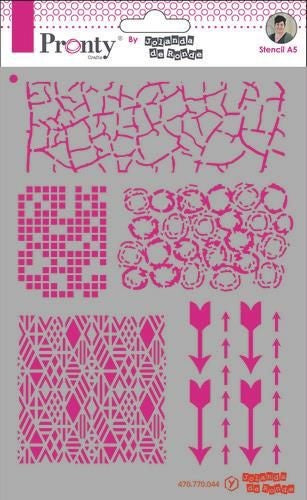 Pronty - Stencil - A5 - Pattern Backgrounds