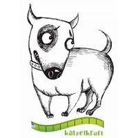 Katzelkraft - SOLO085 - Unmounted Red Rubber Stamp - Sidony - Dog