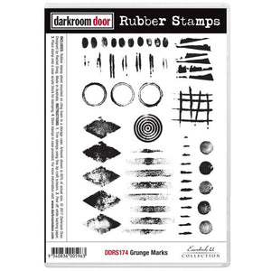 Darkroom Door - Rubber Stamp Set - Grunge Marks