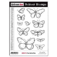 Darkroom Door - Rubber Stamp Set - Fine Butterflies