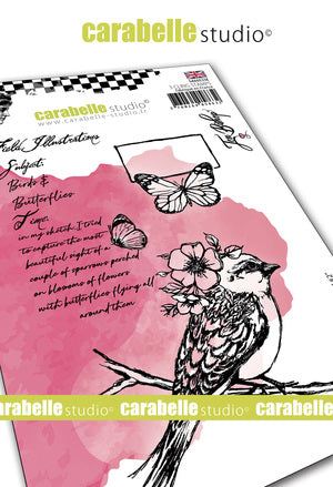 Carabelle Studio - Rubber Cling Stamp A6 - Field Bird 2 - Jen Bishop
