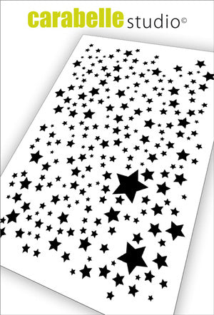 Carabelle Studio - Rubber Cling Stamp A7 - Background Stars