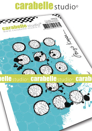 Carabelle Studio - Rubber Cling Stamp A7 - Inky Circles - Birgit Koopsen