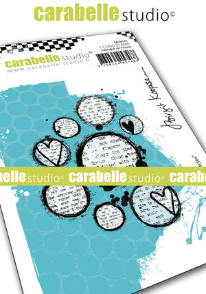 Carabelle Studio - Rubber Cling Stamp A7 - Lovely Circles - Birgit Koopsen