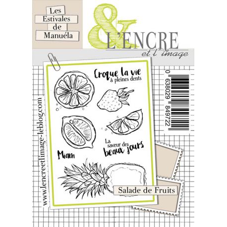 L'Encre et L'Image - A6 - Clear Stamp Set - Fruit Salad
